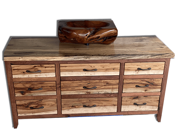 Attractive Mesquite Chests and Living Room Furniture - custom built by Longhorn Mesquite Works, Seguin, TX.